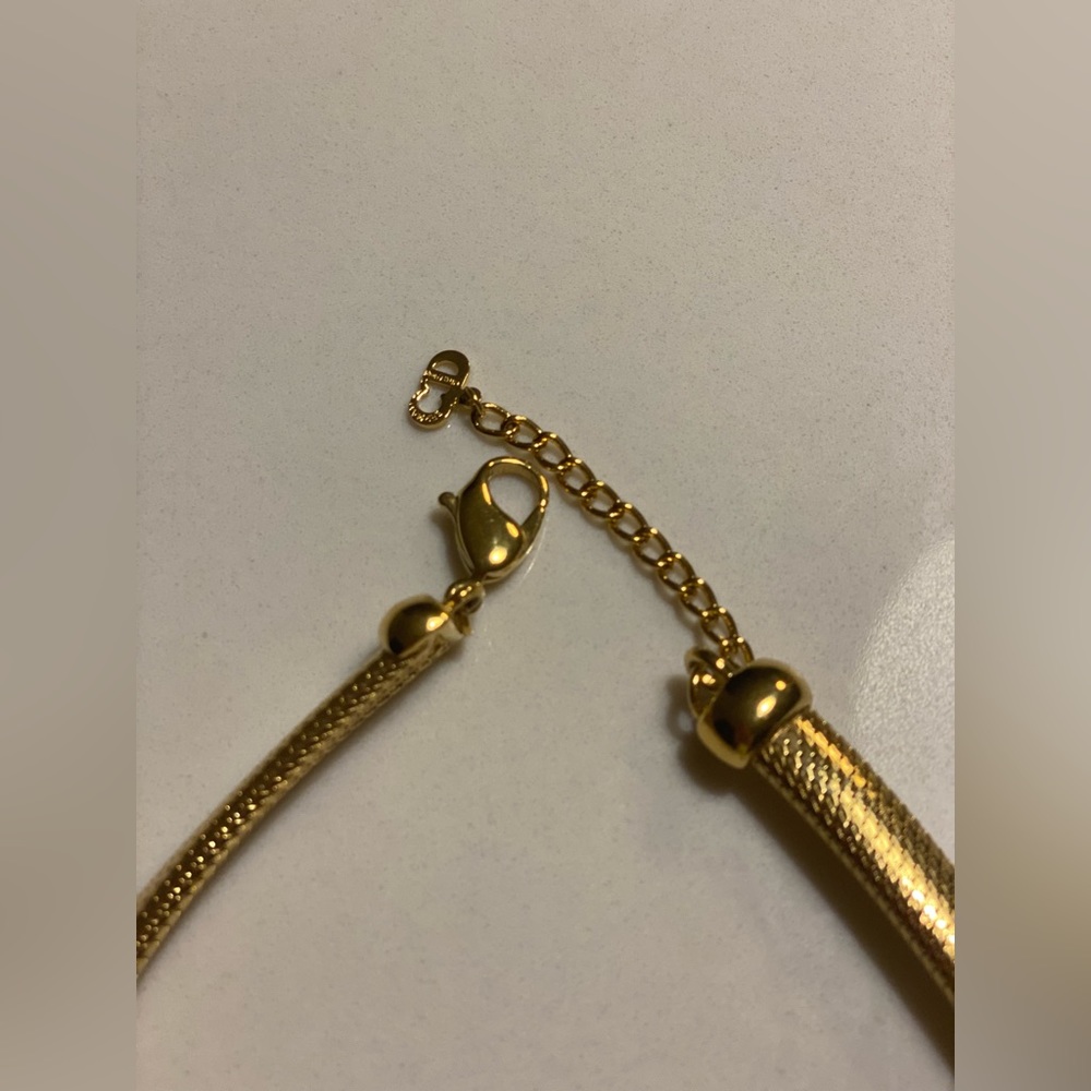 Christian Dior Vintage gold plated statement adjustable necklace - Picture 4 of 6